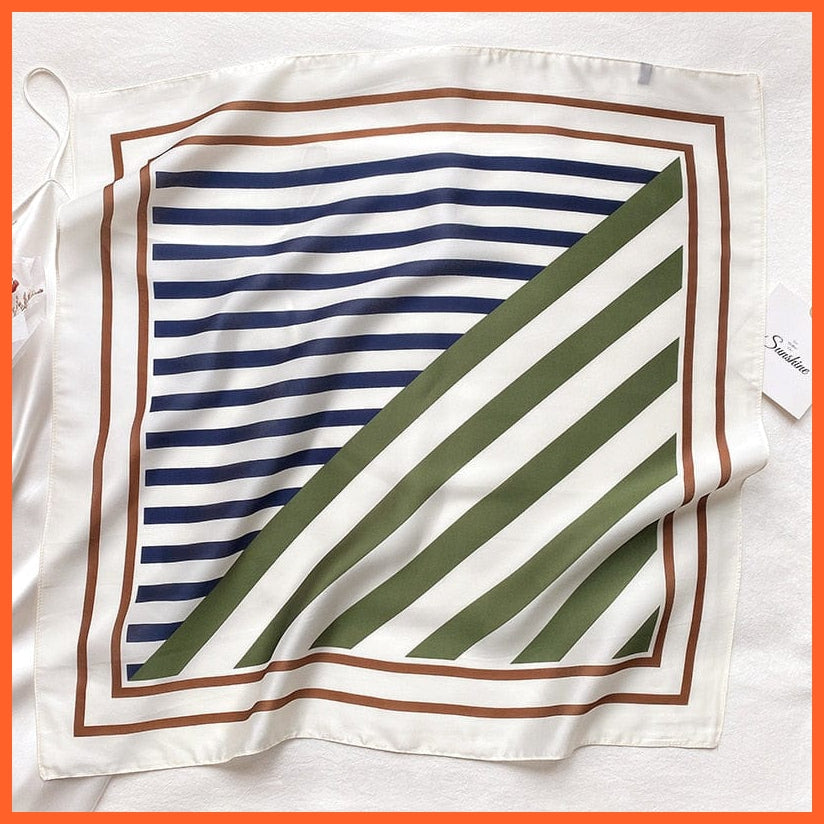 whatagift.com.au 0 31 / 70x70cm Fashion Silk Satin Hair Scarf | Women Printed Square Head Bandana hijab Shawls