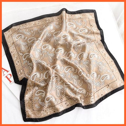whatagift.com.au 0 5 / 70x70cm Fashion Silk Satin Hair Scarf | Women Printed Square Head Bandana hijab Shawls