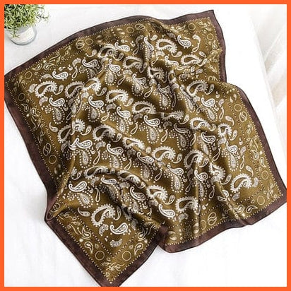 whatagift.com.au 0 6 / 70x70cm Fashion Silk Satin Hair Scarf | Women Printed Square Head Bandana hijab Shawls
