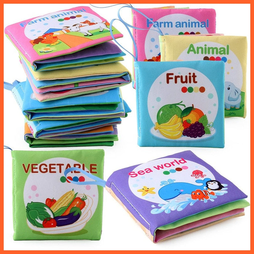 whatagift.com.au 0 Baby Soft Washable Cloth Learning Educational Book For Kids