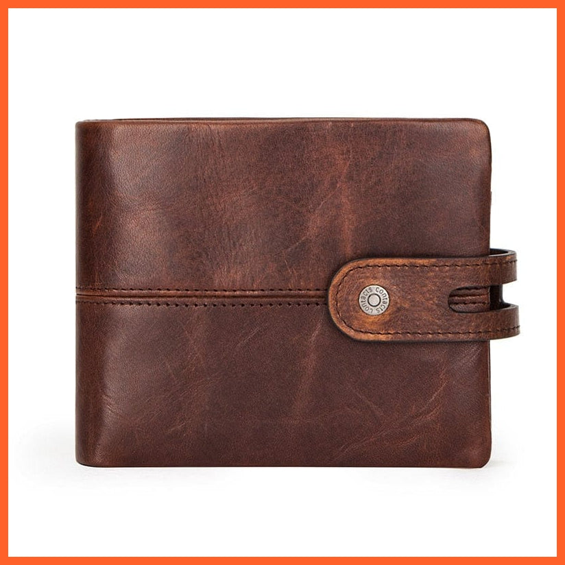 whatagift.com.au 0 Coffee Style 1 / China CONTACT&#39;S Casual Men Wallets Crazy Horse Leather Short Coin Purse Hasp Design Wallet Cow Leather Clutch Wallets Male Carteiras