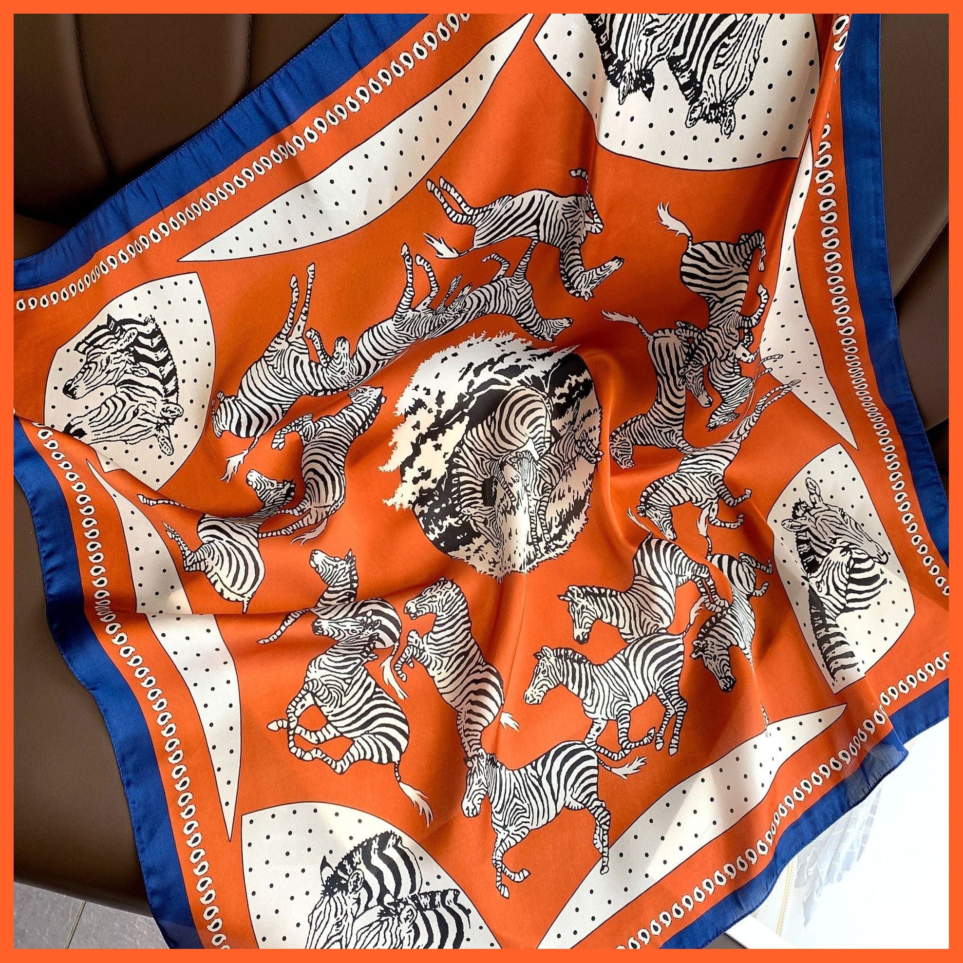 whatagift.com.au 0 Fashion Silk Satin Hair Scarf | Women Printed Square Head Bandana hijab Shawls