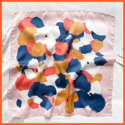 whatagift.com.au 0 Fashion Silk Satin Hair Scarf | Women Printed Square Head Bandana hijab Shawls