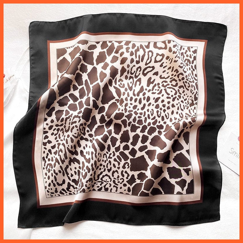 whatagift.com.au 0 Fashion Silk Satin Hair Scarf | Women Printed Square Head Bandana hijab Shawls
