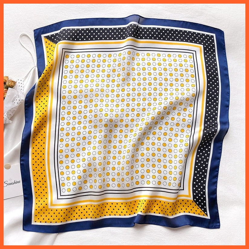whatagift.com.au 0 Fashion Silk Satin Hair Scarf | Women Printed Square Head Bandana hijab Shawls