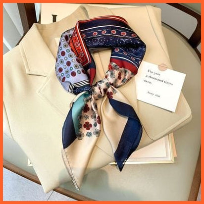 whatagift.com.au 0 Fashion Silk Satin Hair Scarf | Women Printed Square Head Bandana hijab Shawls