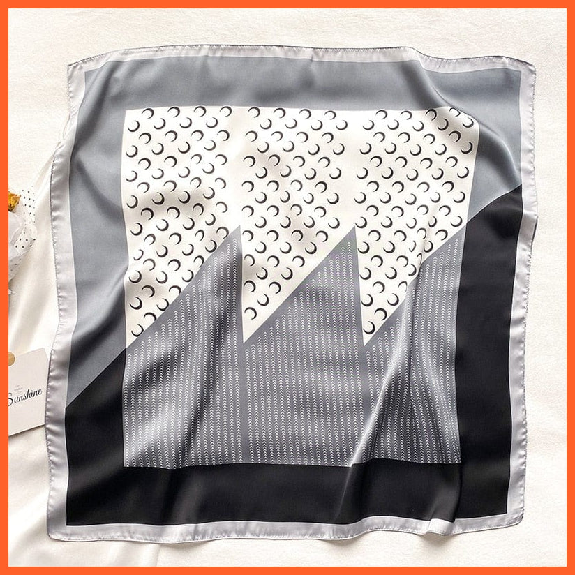 whatagift.com.au 0 Fashion Silk Satin Hair Scarf | Women Printed Square Head Bandana hijab Shawls