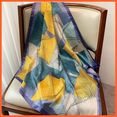 whatagift.com.au 0 Fashion Silk Satin Hair Scarf | Women Printed Square Head Bandana hijab Shawls
