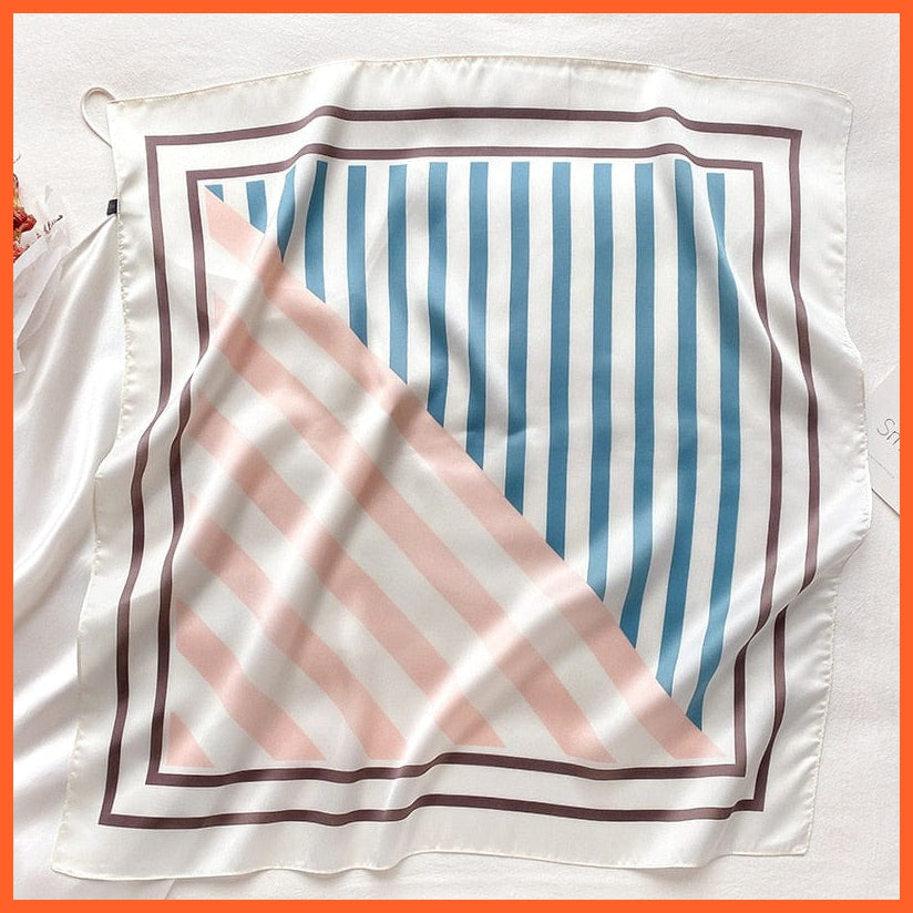 whatagift.com.au 0 Fashion Silk Satin Hair Scarf | Women Printed Square Head Bandana hijab Shawls