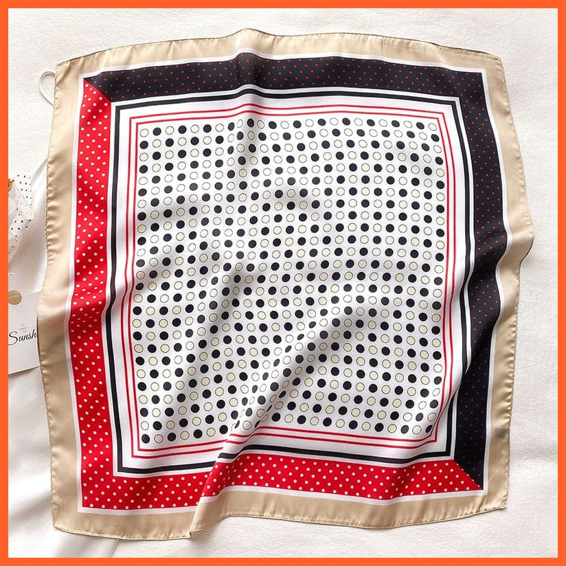 whatagift.com.au 0 Fashion Silk Satin Hair Scarf | Women Printed Square Head Bandana hijab Shawls