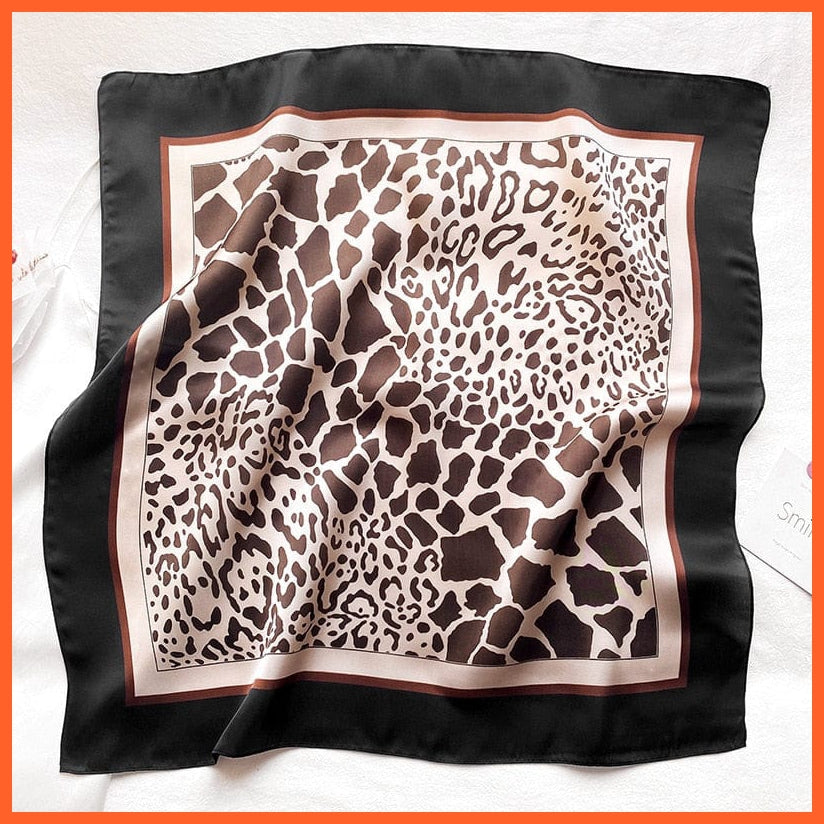 whatagift.com.au 0 Fashion Silk Satin Hair Scarf | Women Printed Square Head Bandana hijab Shawls