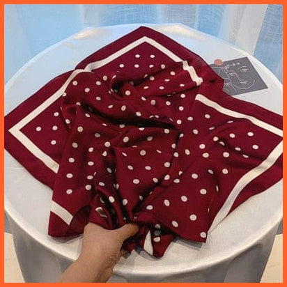 whatagift.com.au 0 Fashion Silk Satin Hair Scarf | Women Printed Square Head Bandana hijab Shawls