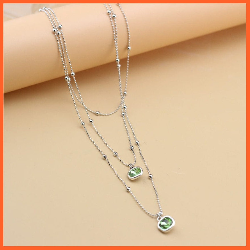 whatagift.com.au 0 It Green Anslow Fashion Bride Wedding Jewelry Set Multilayer Choker Chain Necklace For Girls Student Women Lover Gifts Accessories