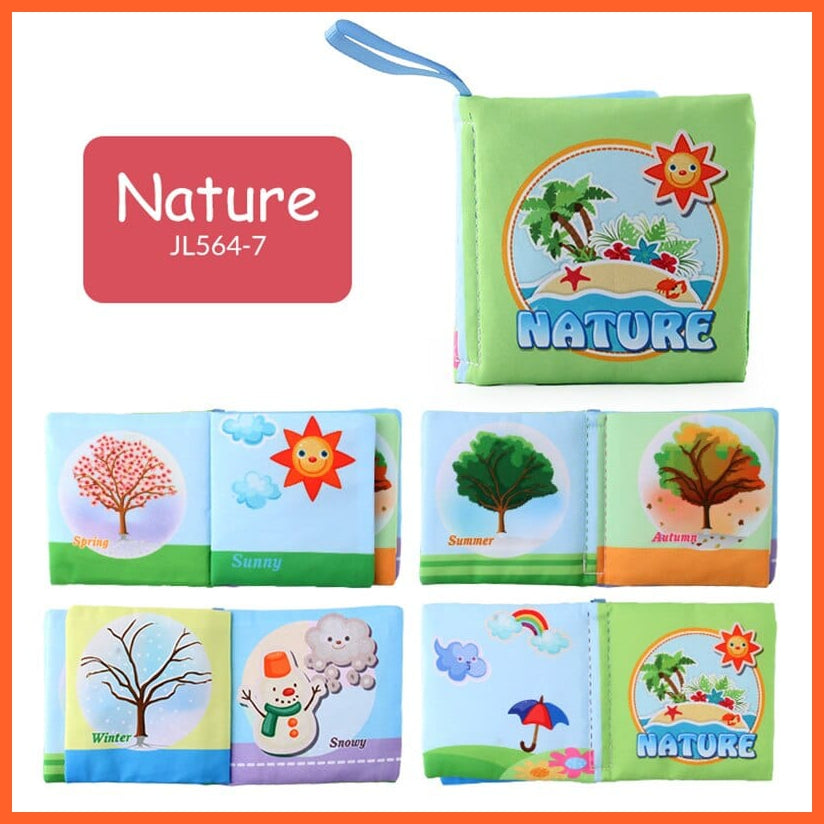 whatagift.com.au 0 Nature Baby Soft Washable Cloth Learning Educational Book For Kids