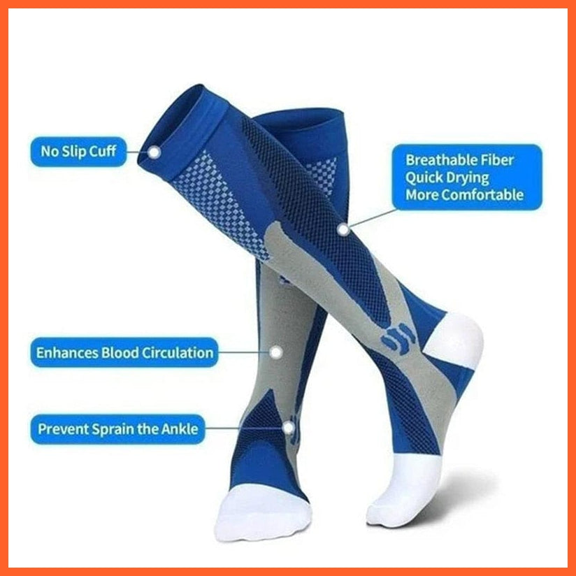 whatagift.com.au 0 New Compression Socks Men Women Varicose Veins Socks Football Soccer Stockings Medical Nursing Anti Fatigue Compression Socks