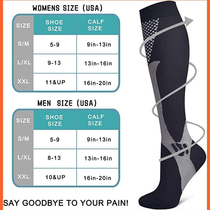 whatagift.com.au 0 New Compression Socks Men Women Varicose Veins Socks Football Soccer Stockings Medical Nursing Anti Fatigue Compression Socks