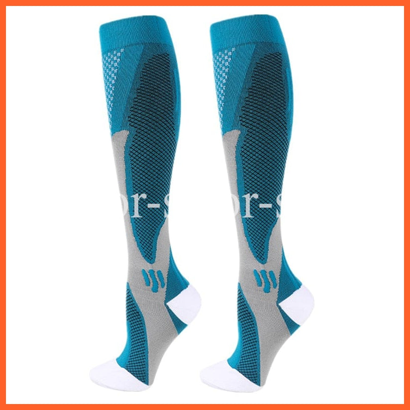 whatagift.com.au 0 QYSZ02-DeepGreen / S-M New Compression Socks Men Women Varicose Veins Socks Football Soccer Stockings Medical Nursing Anti Fatigue Compression Socks