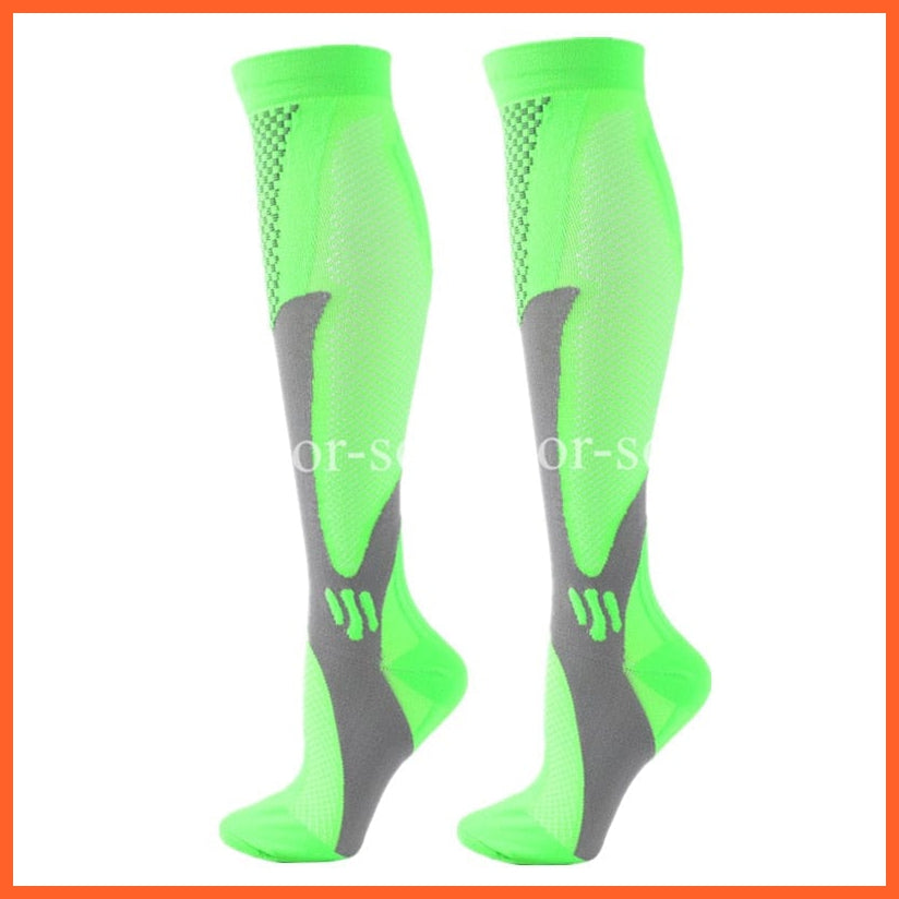 whatagift.com.au 0 QYSZ02-Green / S-M New Compression Socks Men Women Varicose Veins Socks Football Soccer Stockings Medical Nursing Anti Fatigue Compression Socks