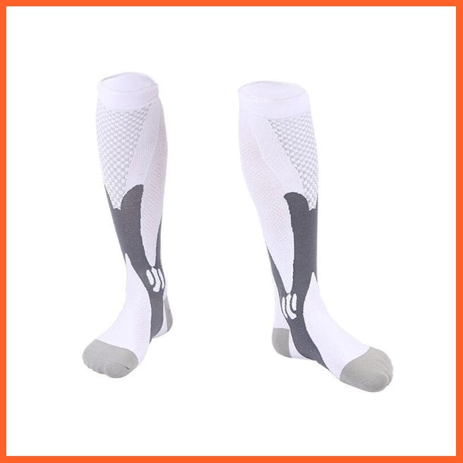 whatagift.com.au 0 QYSZ02-white / S-M New Compression Socks Men Women Varicose Veins Socks Football Soccer Stockings Medical Nursing Anti Fatigue Compression Socks