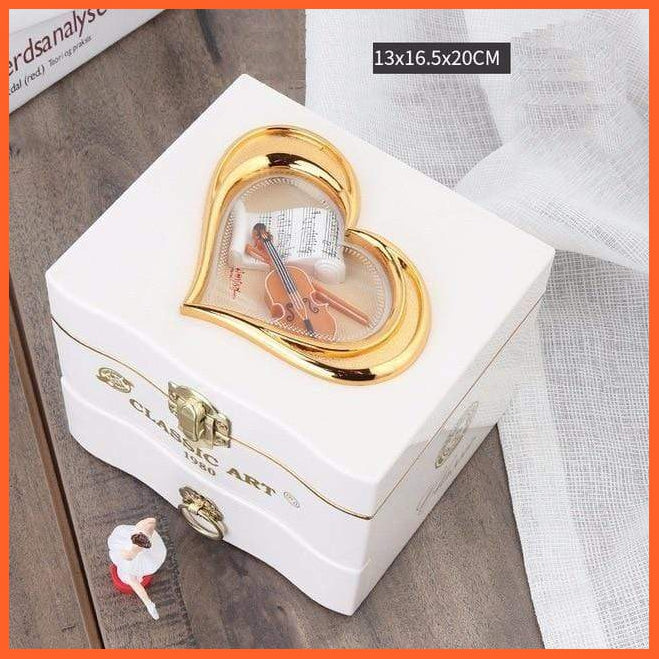 Fine Quality Jewellery Storage Musical Box With Dancing Ballerina | whatagift.com.au.