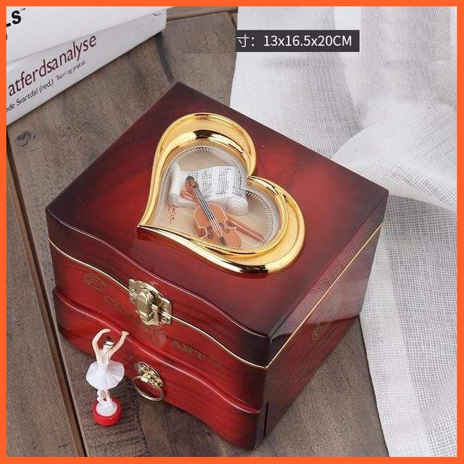 Musical Jewellery Storage Box With Dancing Ballerina | whatagift.com.au.