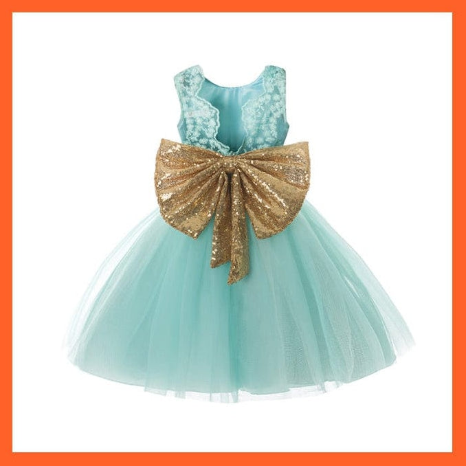 whatagift.com.au 04 Green / 24M Gown Dresses For Girls For Summer Party And Wedding