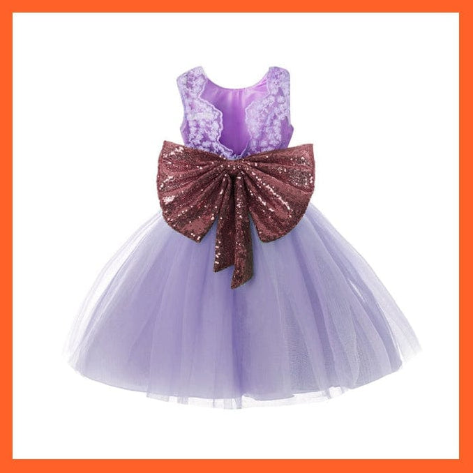 whatagift.com.au 04 Purple / 12M Gown Dresses For Girls For Summer Party And Wedding