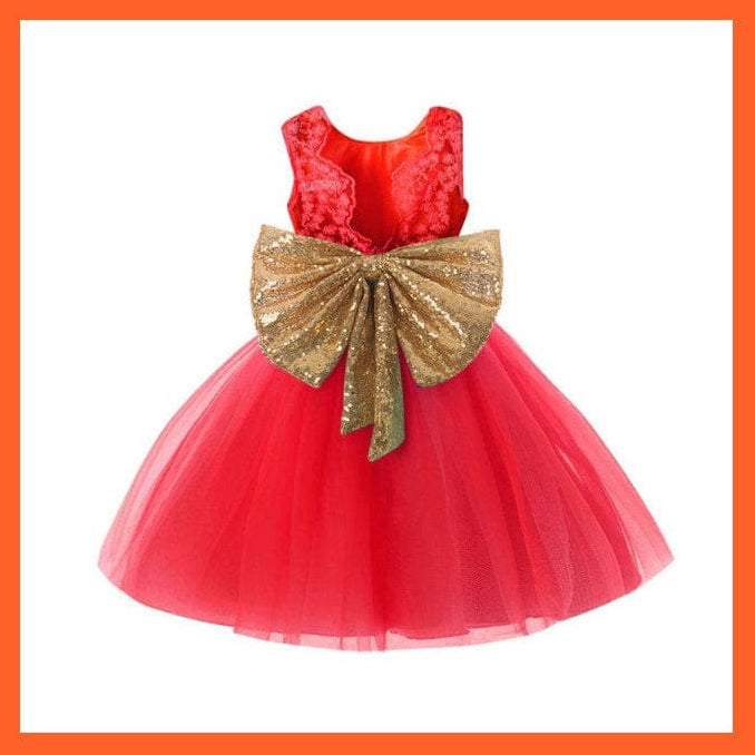 whatagift.com.au 04 Red / 18M Gown Dresses For Girls For Summer Party And Wedding