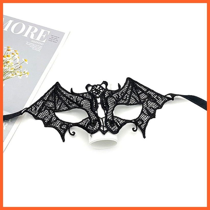whatagift.com.au 05 Women Hollow Lace Masquerade Face Mask | Cosplay Prom Halloween Party Masks | Eye Mask