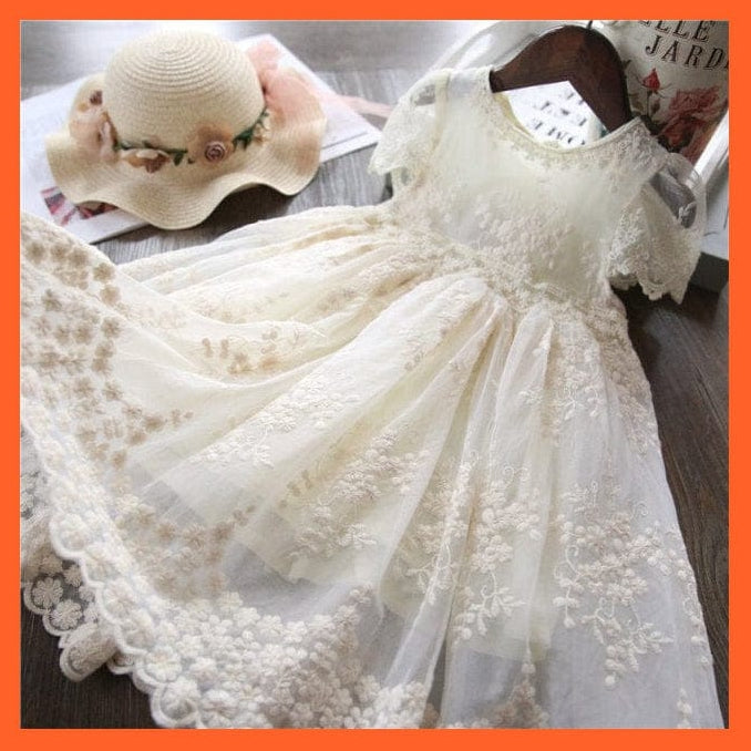 whatagift.com.au 1-2 / 3T Embroidery Beautiful Princess Dress