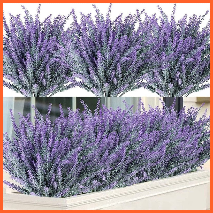 whatagift.com.au 1/3Bundles Artificial Lavender Flowers | Fake Plant For Home Decoration