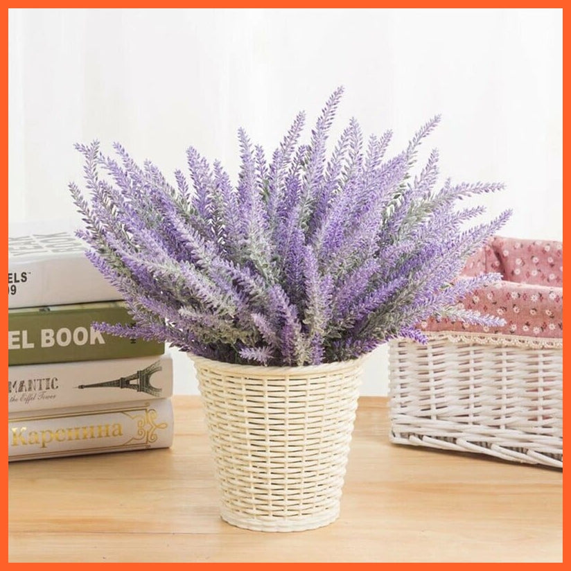 whatagift.com.au 1/3Bundles Artificial Lavender Flowers | Fake Plant For Home Decoration