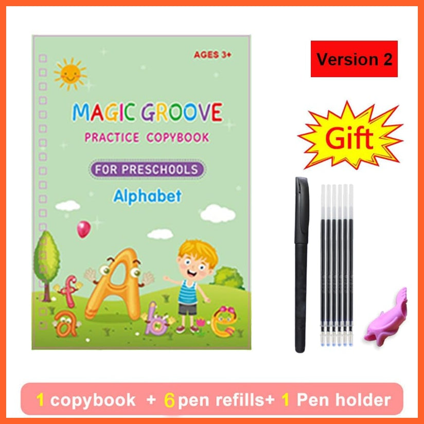 whatagift.com.au 1 book with pen Reusable Children Practice Book For Calligraphy