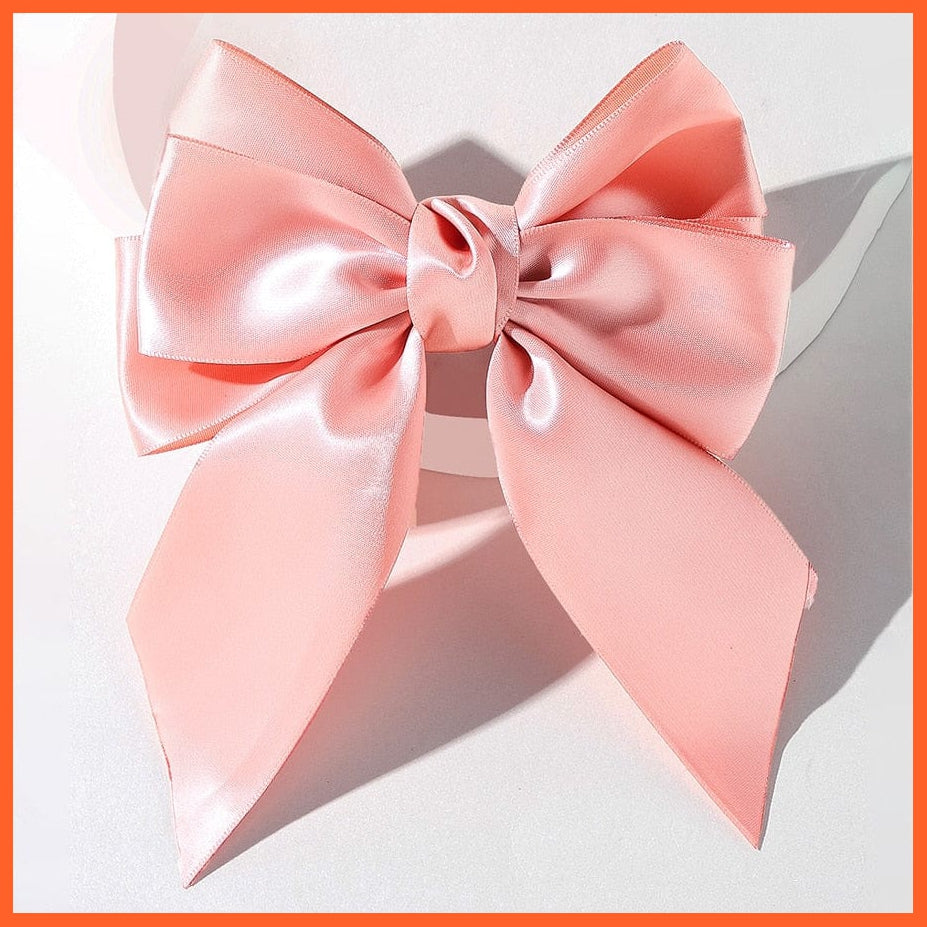 whatagift.com.au 1 Elegant Ribbon Bow Hair Clip | Cute Hair Bows Hairpins For Women Accessories