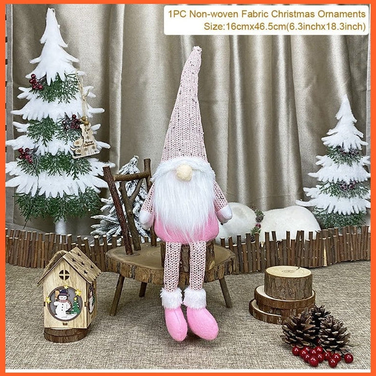 whatagift.com.au 1 Merry Christmas Decorations For Home Santa Claus Doll | Snowman Doll Christmas Ornaments
