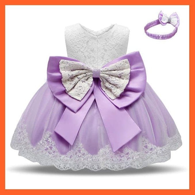 whatagift.com.au 1-Purple / 12M Gown Dresses For Girls For Summer Party And Wedding