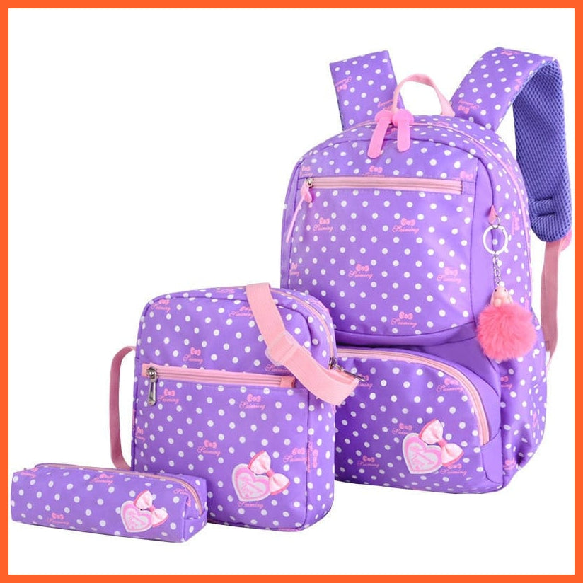 whatagift.com.au 1 purple 3pcs/set Male backpacks | Shoulder Bag for Travelling