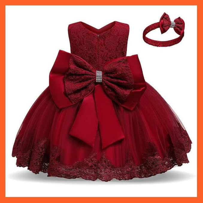 whatagift.com.au 1-Red / 12M Gown Dresses For Girls For Summer Party And Wedding