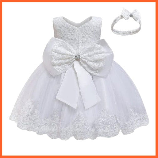 whatagift.com.au 1-White / 12M Gown Dresses For Girls For Summer Party And Wedding