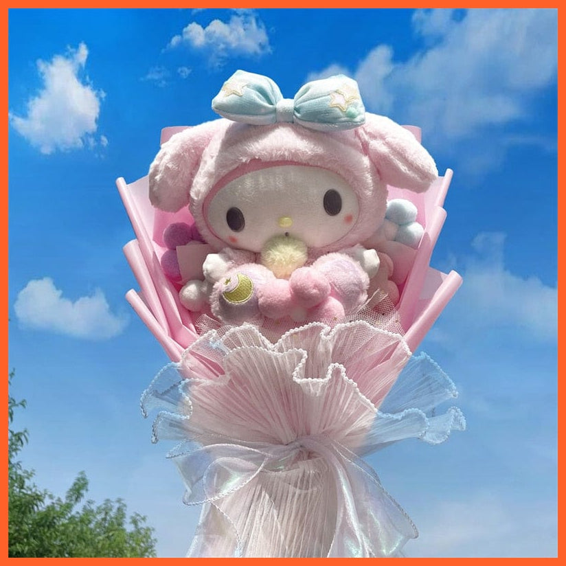 whatagift.com.au 10 Christmas Gifts Cartoon Sanrio Plush Bouquet |  Plush Doll Toy  Valentine Graduation Gifts