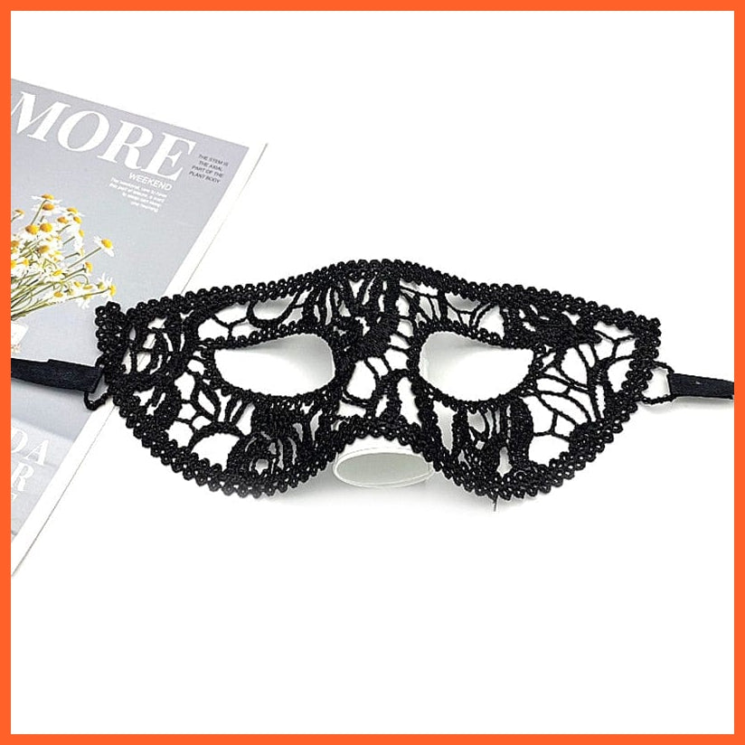 whatagift.com.au 10 Women Hollow Lace Masquerade Face Mask | Cosplay Prom Halloween Party Masks | Eye Mask