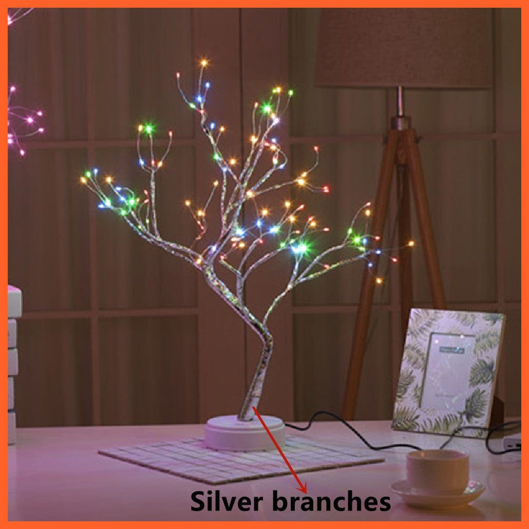 whatagift.com.au 108leds colorful LED Night Lights | Mini Christmas Tree Table Lamp | Garland Fairy String Light for Home Decor
