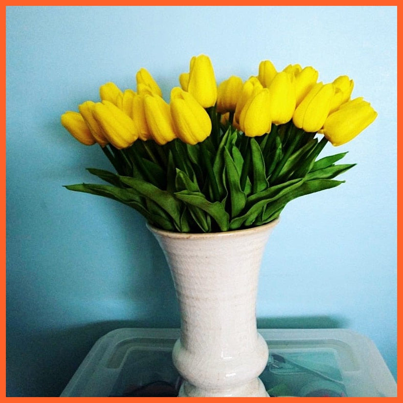whatagift.com.au 10PCS Tulip Artificial Flower for Wedding Decoration Home Decore