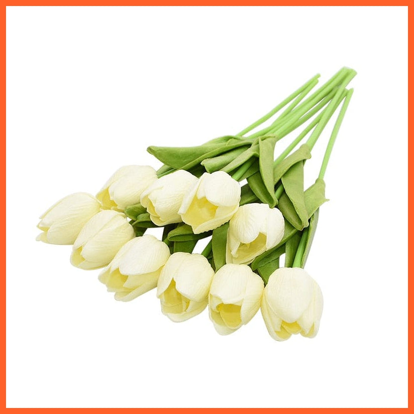 whatagift.com.au 10PCS Tulip Artificial Flower for Wedding Decoration Home Decore