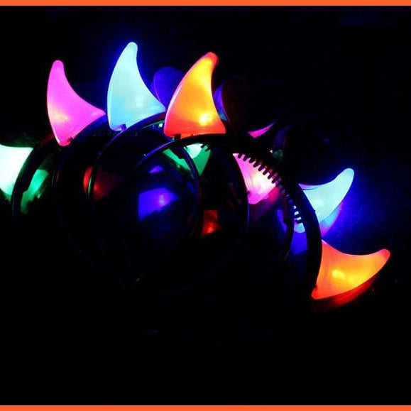 whatagift.com.au 11 10pcs Adult Kids Glowing LED Party Accessories | Cat Bunny Crown Flower Headband | Halloween Party