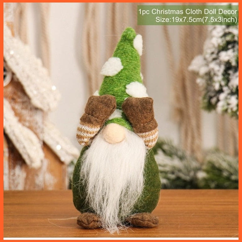 whatagift.com.au 11 Merry Christmas Decorations For Home Santa Claus Doll | Snowman Doll Christmas Ornaments