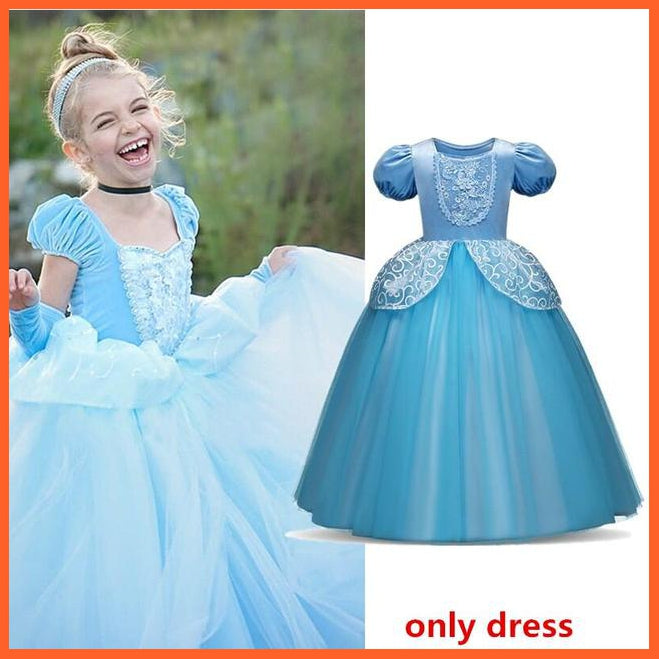 whatagift.com.au 132- / 8T Girls Winter Princess Dress | Princess Costumes For Kids Cosplay