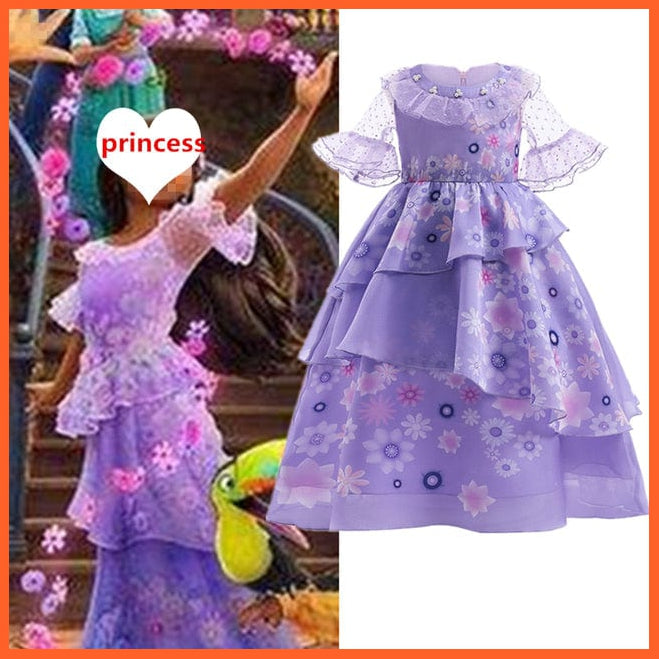 whatagift.com.au 133-Z / 10T Girls Winter Princess Dress | Princess Costumes For Kids Cosplay