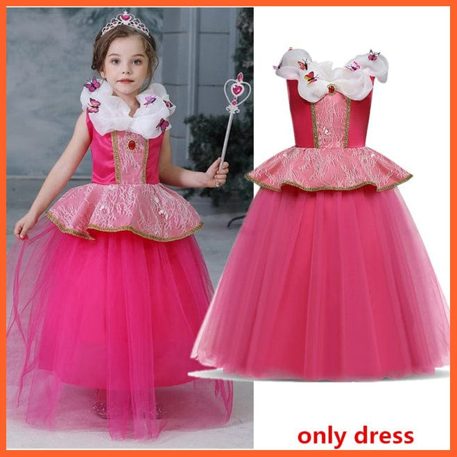 whatagift.com.au 134-M / 9T Girls Winter Princess Dress | Princess Costumes For Kids Cosplay