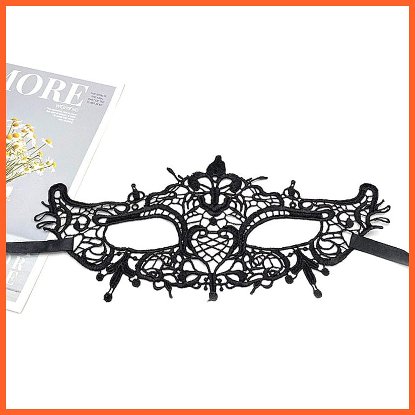 whatagift.com.au 14 Women Hollow Lace Masquerade Face Mask | Cosplay Prom Halloween Party Masks | Eye Mask